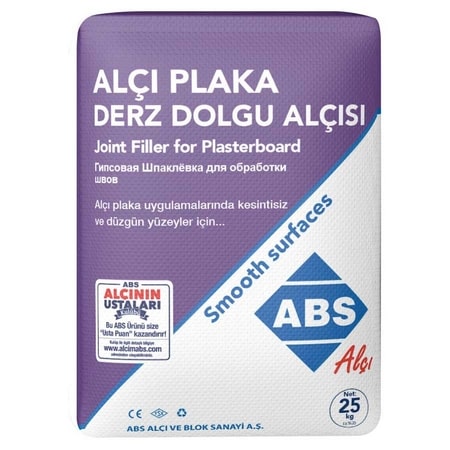 Abs Alçı Plaka Derz Dolgu Alçısı 25 kg